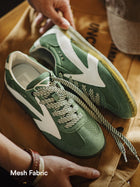 MADEN Arrow German Trainers Shoes - Green thumbnail