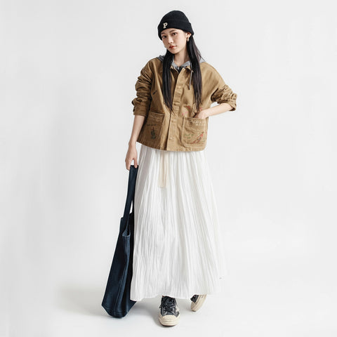 MADEN Color Embroidered Barn Jacket