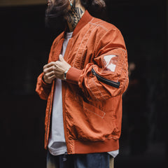 MADEN Orange MA1 Bomber Jacket