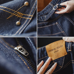 MADEN Paris Buckle Wide-Leg Denim Jeans