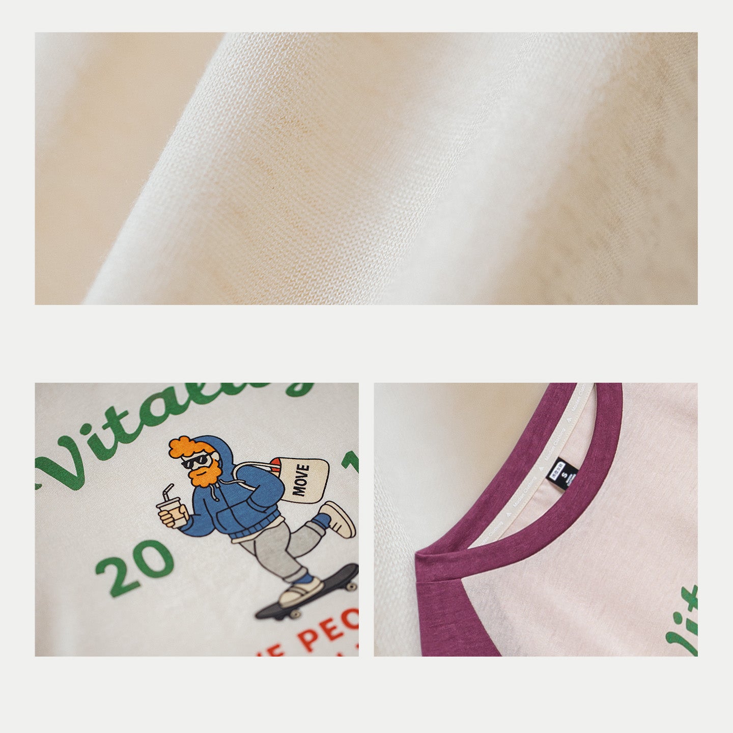 MADEN Women's Lyocell Graphic Tee