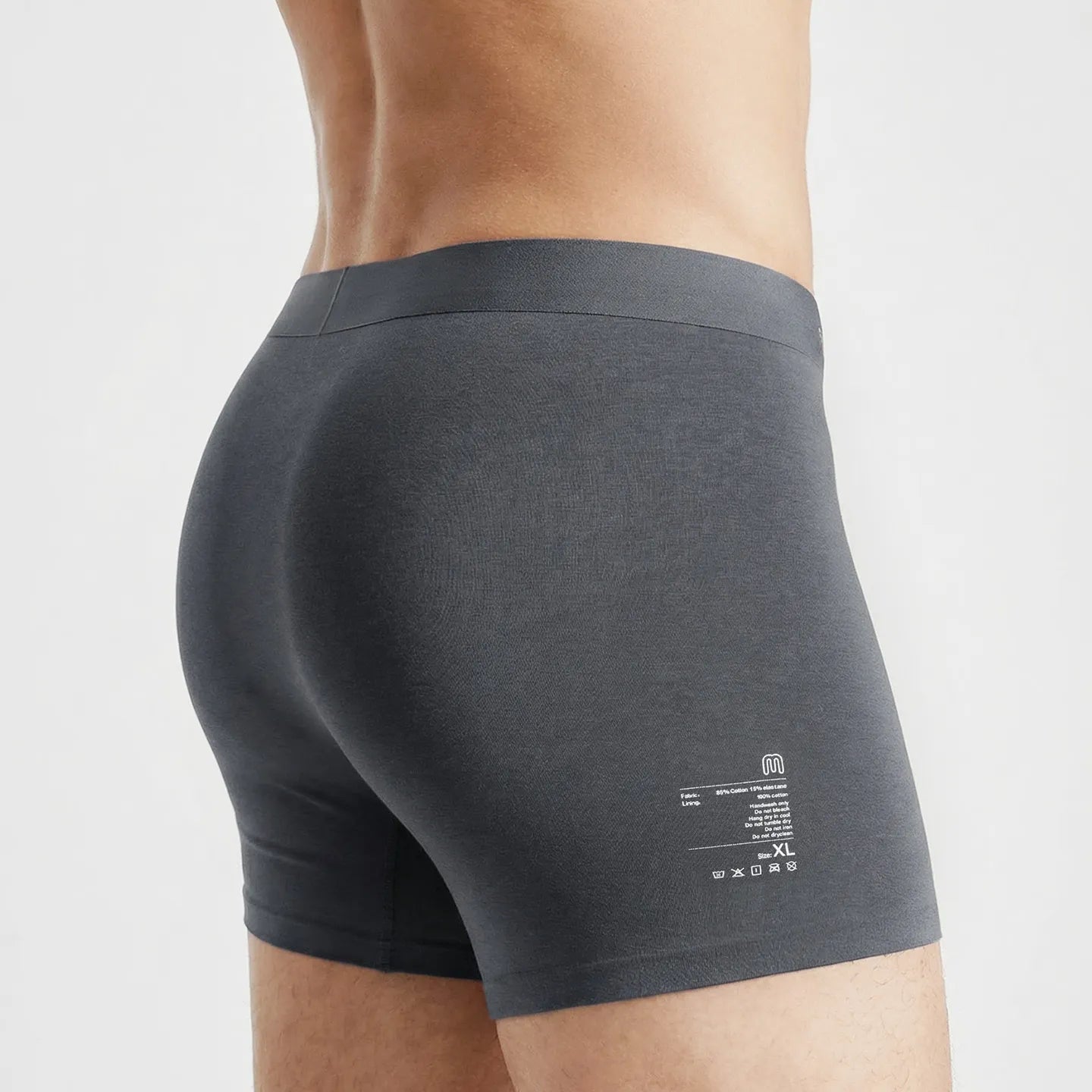 MADEN Men's Cotton Seamless Boxer Briefs Underwear