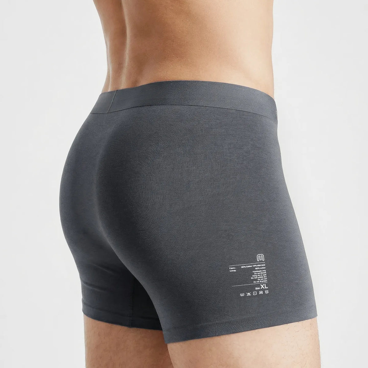 MADEN Men's Cotton Seamless Boxer Briefs Underwear