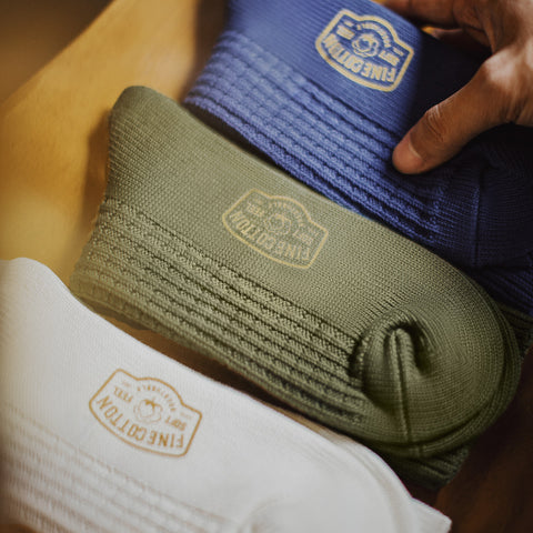 MADEN Waffle Knit Crew Sock - Moisture-Wicking