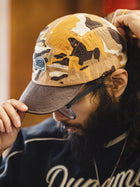 MADEN Men's Wave Print Five-Panel Curved Brim Cap thumbnail