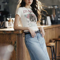 MADEN Women's Quick Dry Print Tee