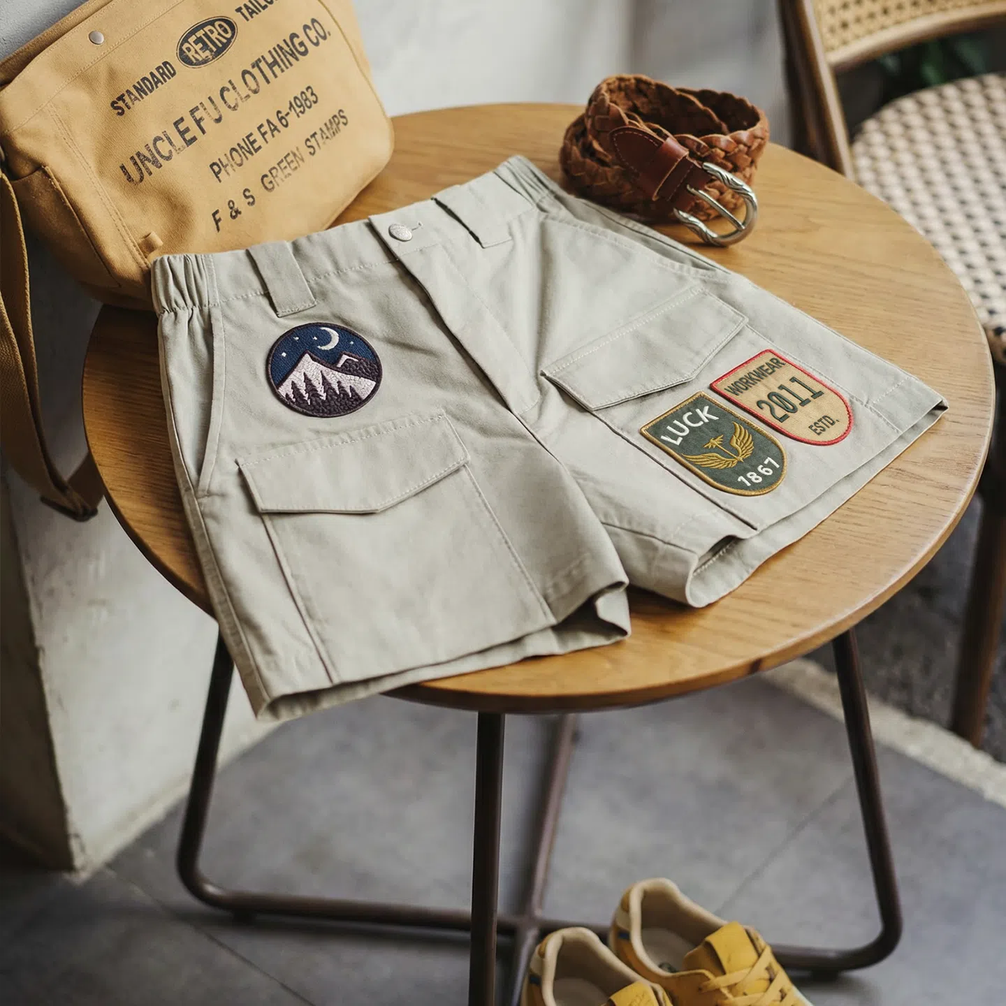 MADEN Women's A Line Cargo Shorts