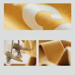 MADEN gelbe Canvas-Eimertasche mit Henkel