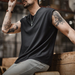 MADEN Striped V-Neck Tank Top