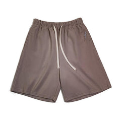 MADEN Basketballshorts aus schwerem Strick mit Stickerei