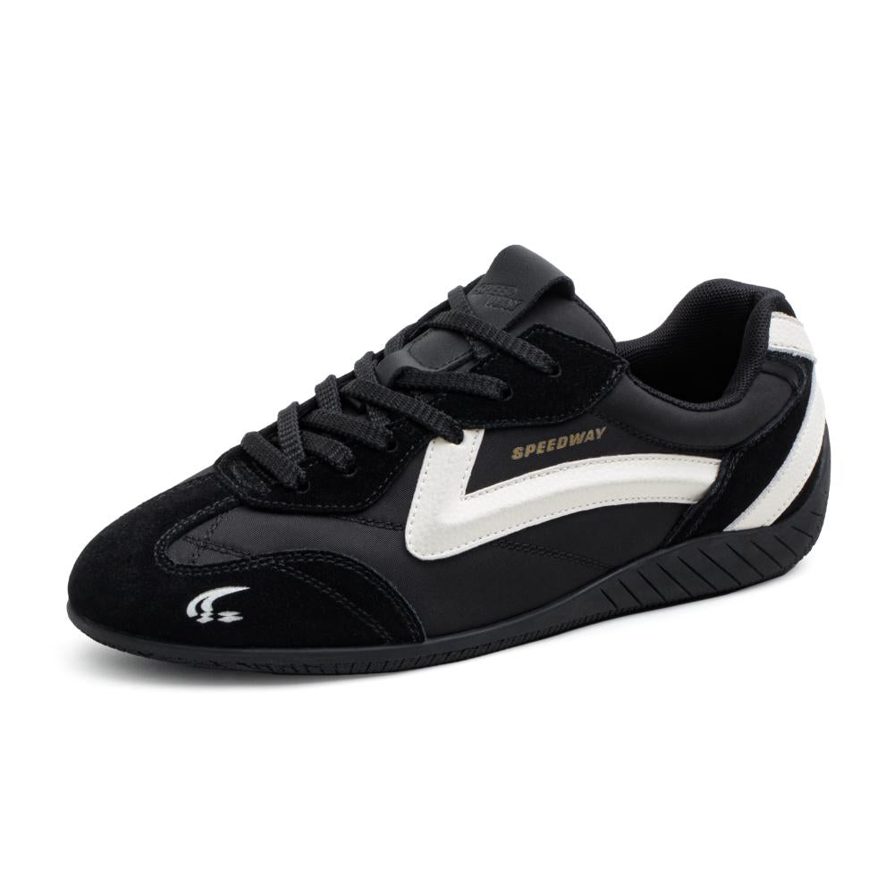 MADEN Unisex Retro Wildleder Racing Sneaker