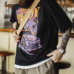 MADEN Grafik-Baumwoll-T-Shirt