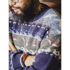 MADEN Herren Fair Isle Strickpullover