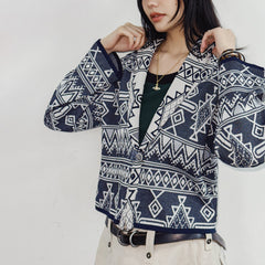 MADEN Navajo Cardigan V-Ausschnitt Pullover