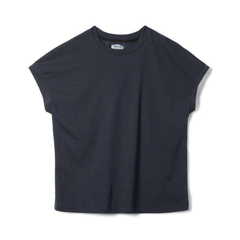 Camiseta ajustada de seda helada para mujer MADEN