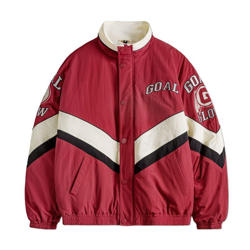 Chaqueta de carreras a bloques de color para hombre MADEN NCAA