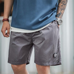 MADEN Outdoor Sport Pants Light and Thin Nylon Shorts Elastic Quick Dry Breathable Pleated Pants for Man Summer