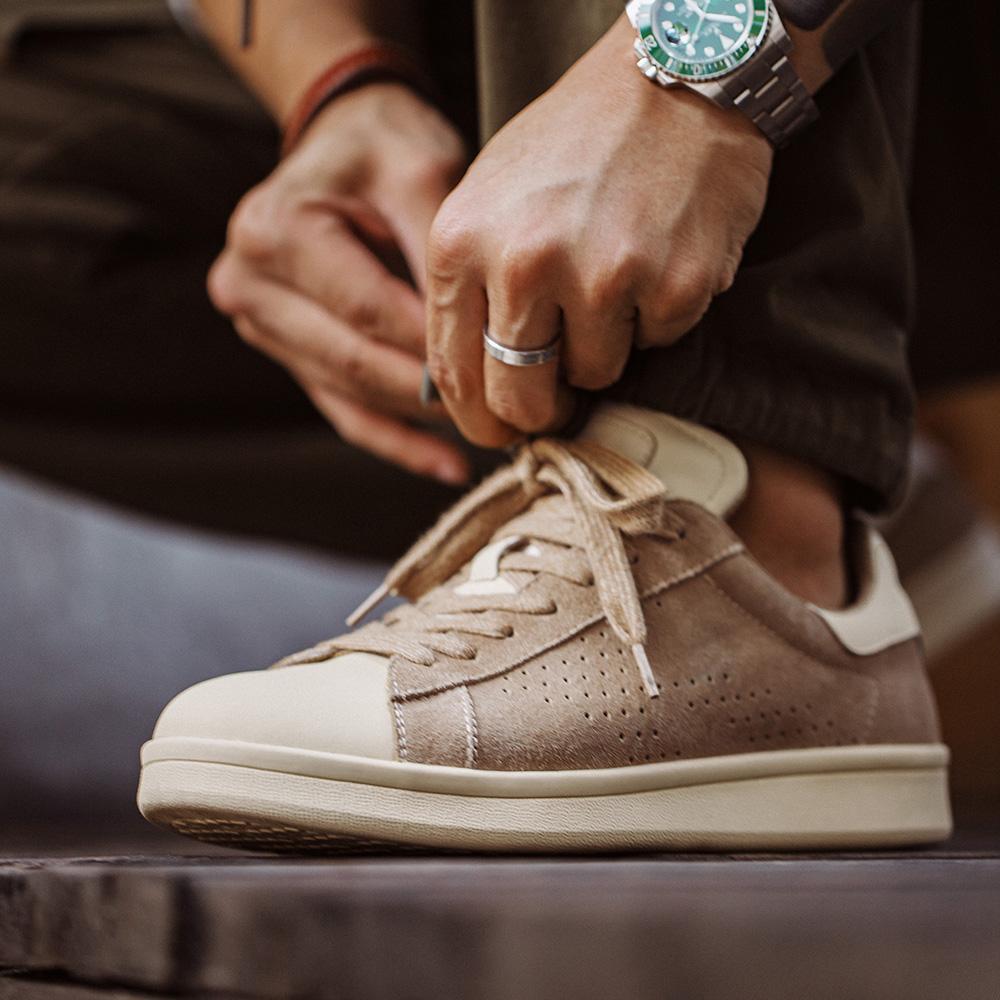 MADEN Retro Skateboard-Sneaker für Herren aus Wildleder