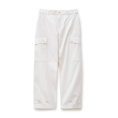MADEN Cotton Cargo Pants Loose-Fit Straight-Leg Utility