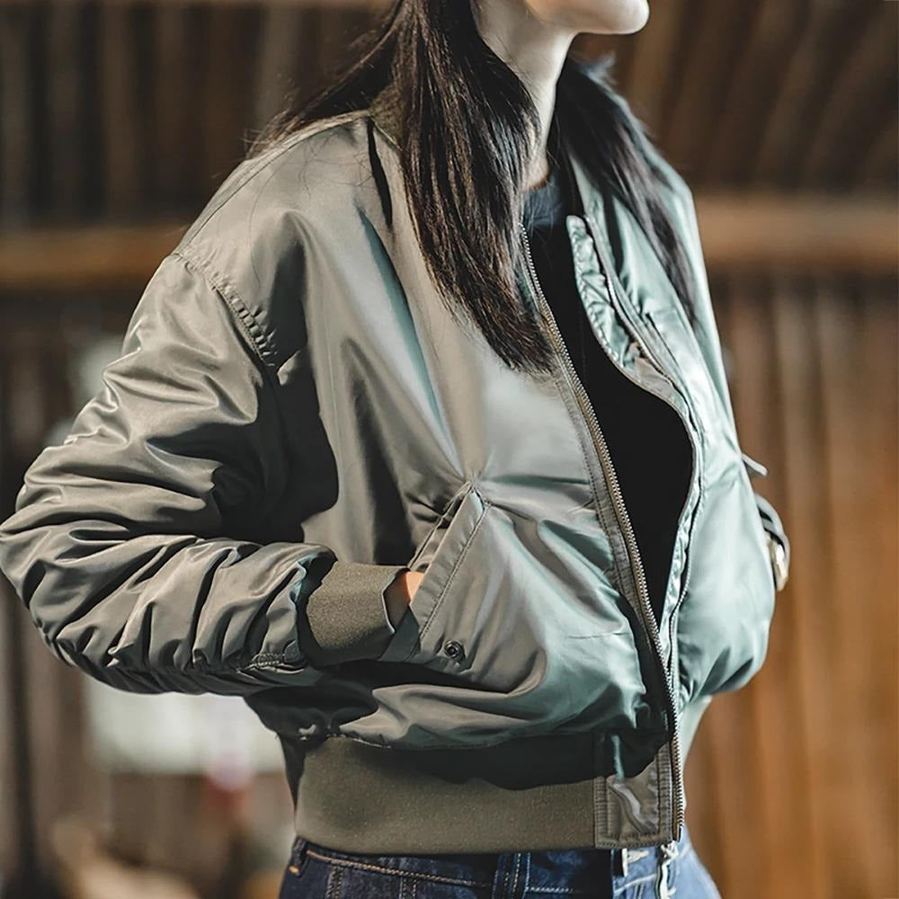 MADEN Women’s MA1 Jacket – Thickened Padded Coat