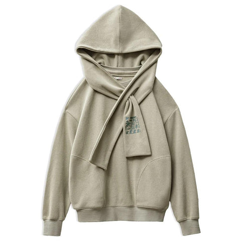 MADEN Cape-Hoodie für Damen mit TREK-Motiv, vielseitiger, lässiger Pullover, Herbst-Lagenjacke, Streetwear-Sweatshirt 