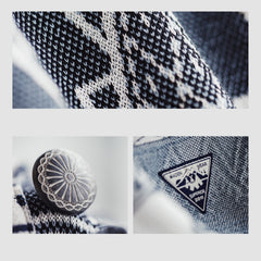 MADEN Navajo Cardigan V-Ausschnitt Pullover