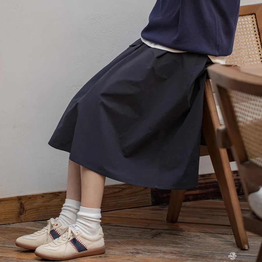 Giày sneaker da trắng tối giản retro MADEN cổ thấp