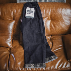 Quần Jean MADEN Boro Giặt Màu Denim