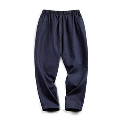 MADEN Elastische Jeans-Jogginghose mit Kordelzug