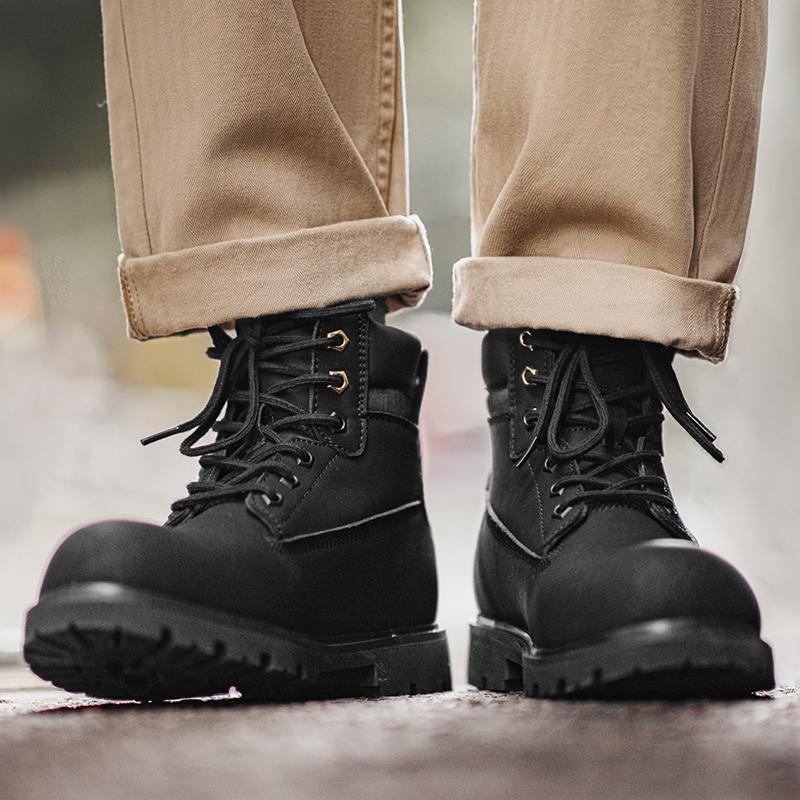 MADEN Workwear Black Boots