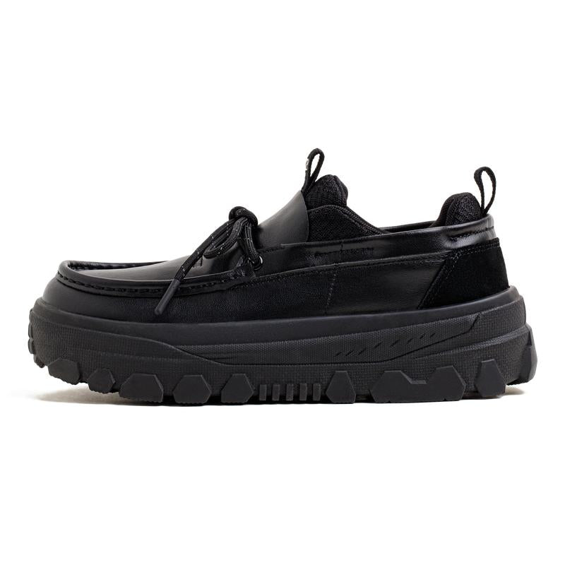 MADEN Herren Schwarze Känguru Business-Schuhe