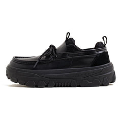 MADEN Herren Schwarze Känguru Business-Schuhe