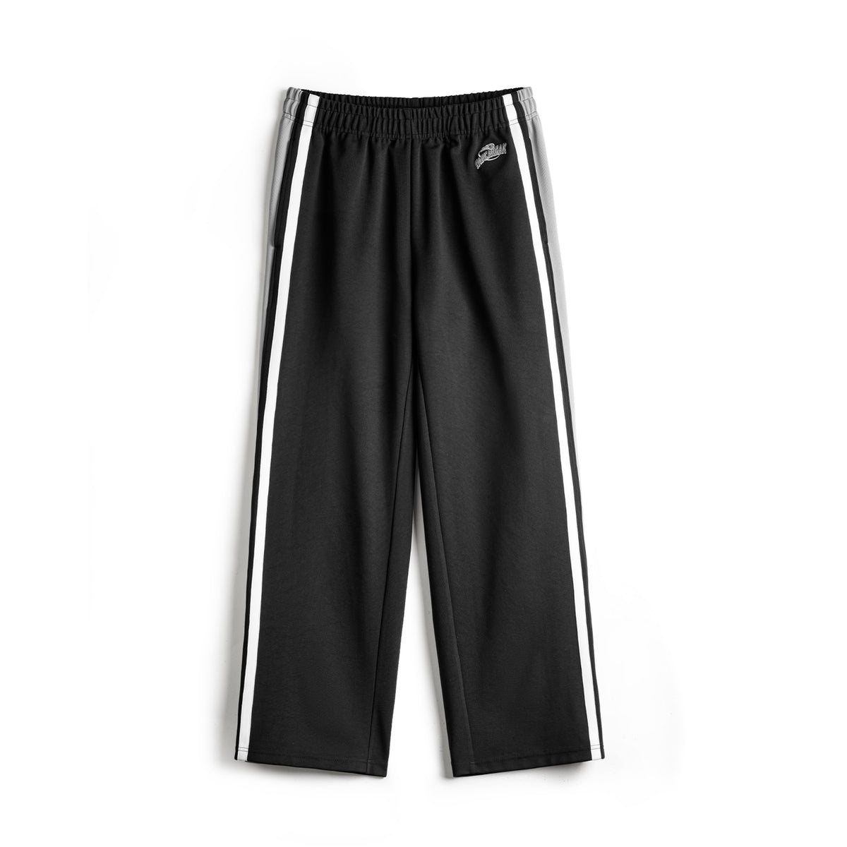 MADEN Men’s Casual Basketball Sweatpants Straight Leg Casual Track Pants Black Stripe Loose Fit Joggers Trousers for Fall Winter
