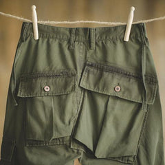 MADEN Herren Schwerer Baumwoll Ripstop Cargo-Hose
