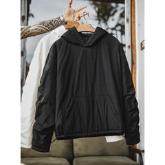 MADEN Daunen-Hoodie – Thermojacke mit Kängurutasche 