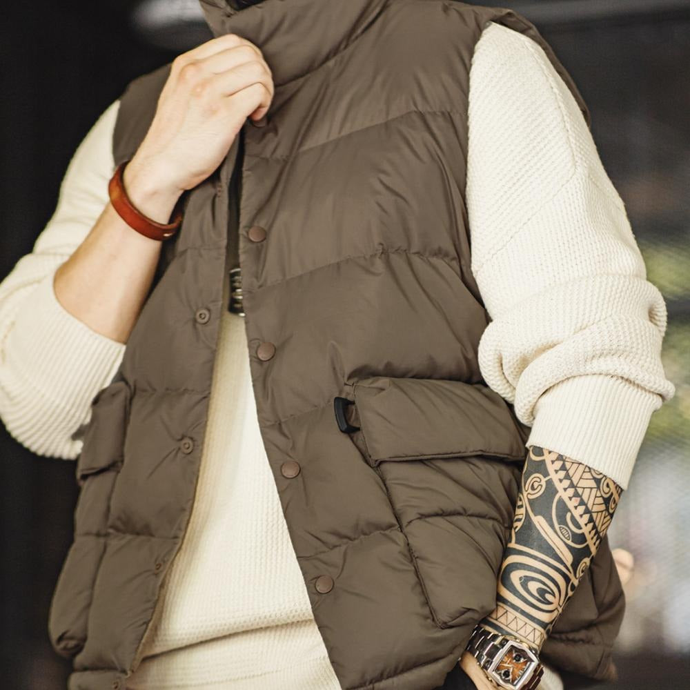 MADEN Down Vest – White Duck Down Filling