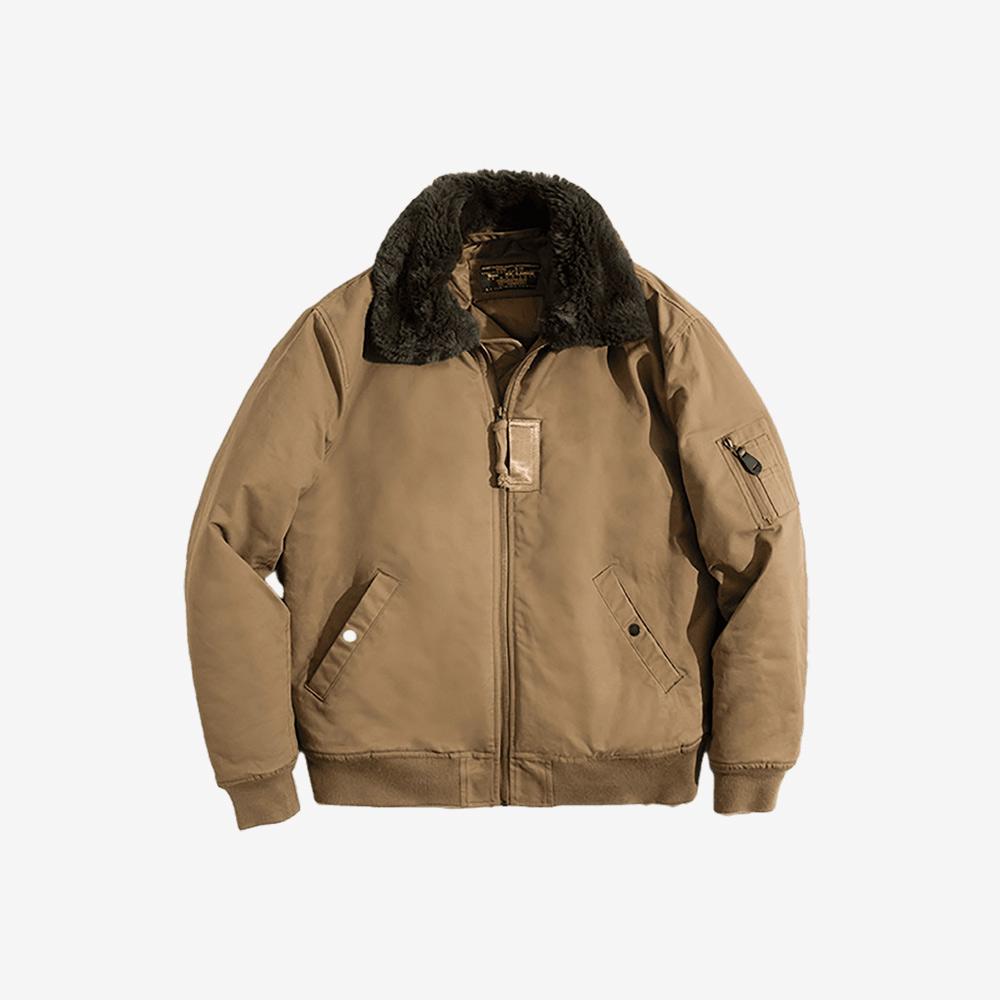 MADEN B-15 Bomberjacke – Kunstpelzkragen