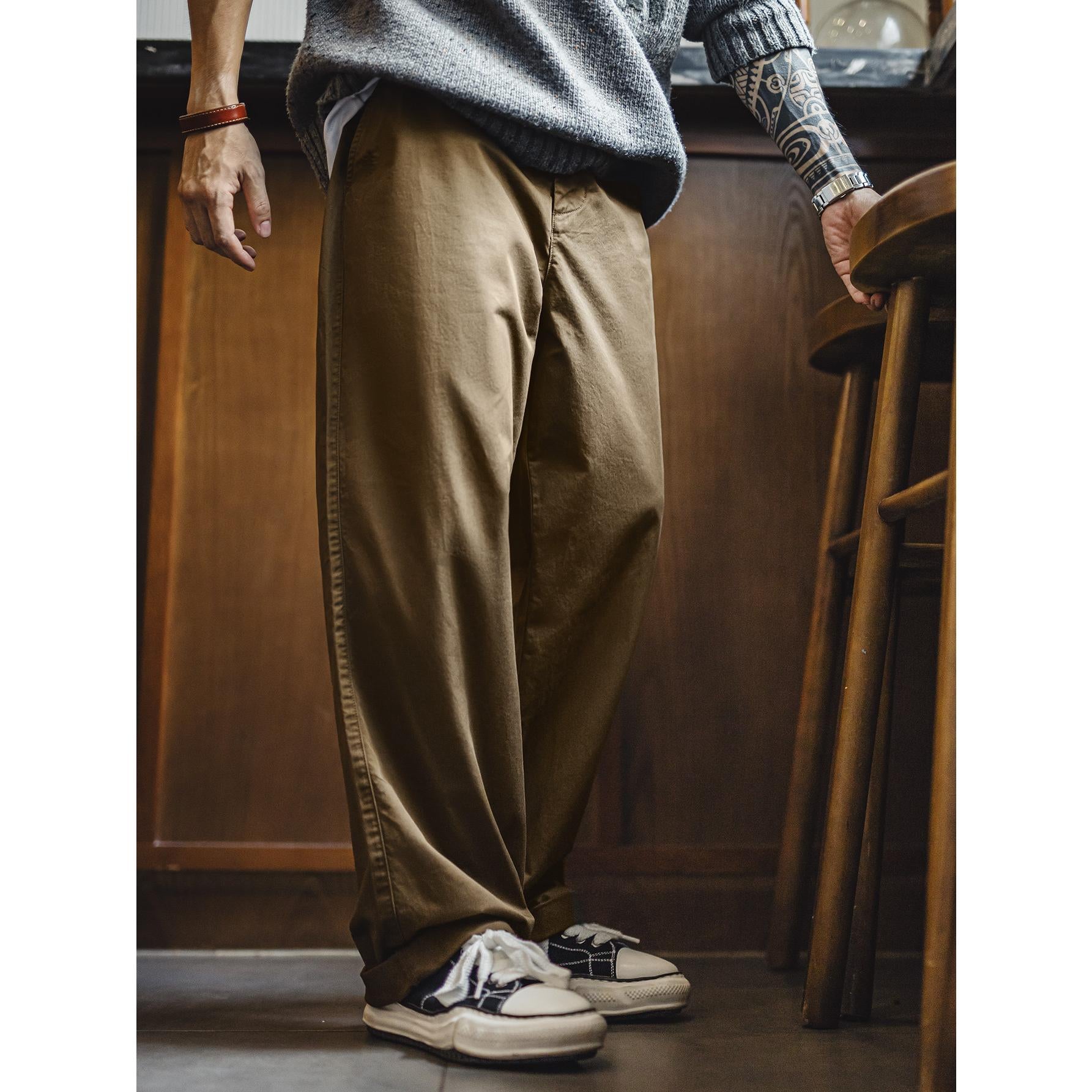 MADEN Cotton Chino Pants