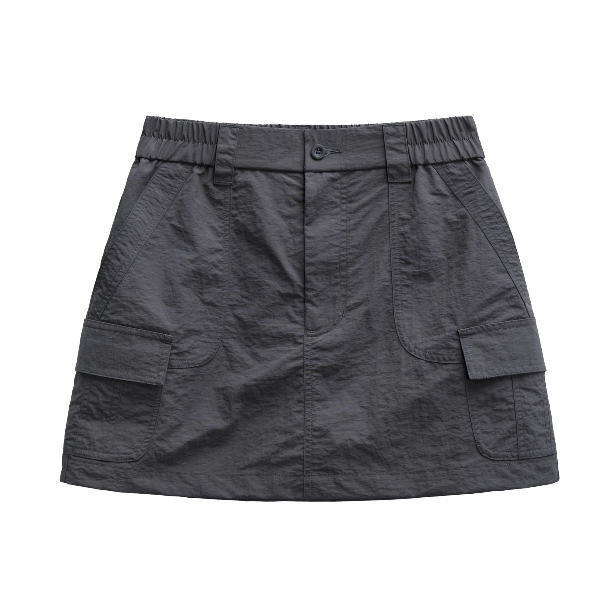 MADEN Vintage Falten A-Linien Workwear Rock