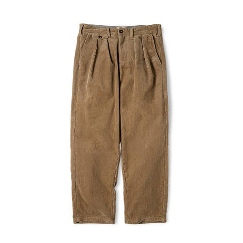 Maden Retro Cordhose, locker geschnitten, weites Bein, mittelhoher Bund, gestreifter Samt, gerade geschnitten, Herren-Winterhose, Freizeithose 