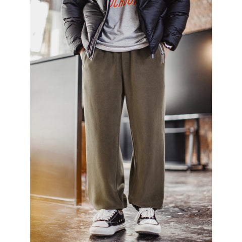 マデン レトロ 起毛綿パンツ｜厚手の普段着 秋用