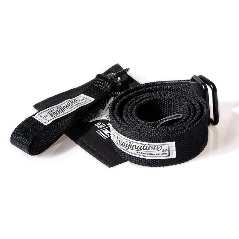 MADEN Retro Nylon Canvas Doppelring Gürtel