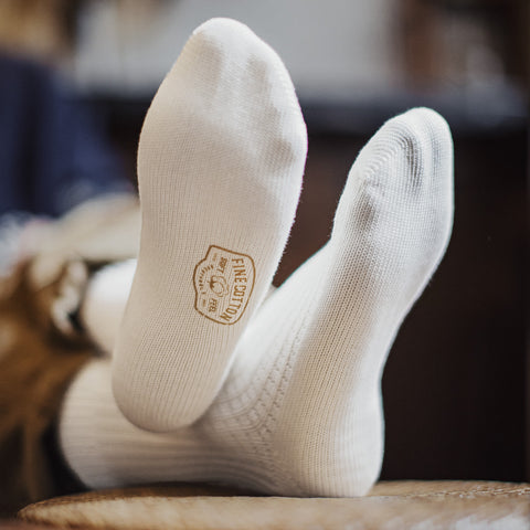 MADEN Waffle Knit Crew Sock - Moisture-Wicking