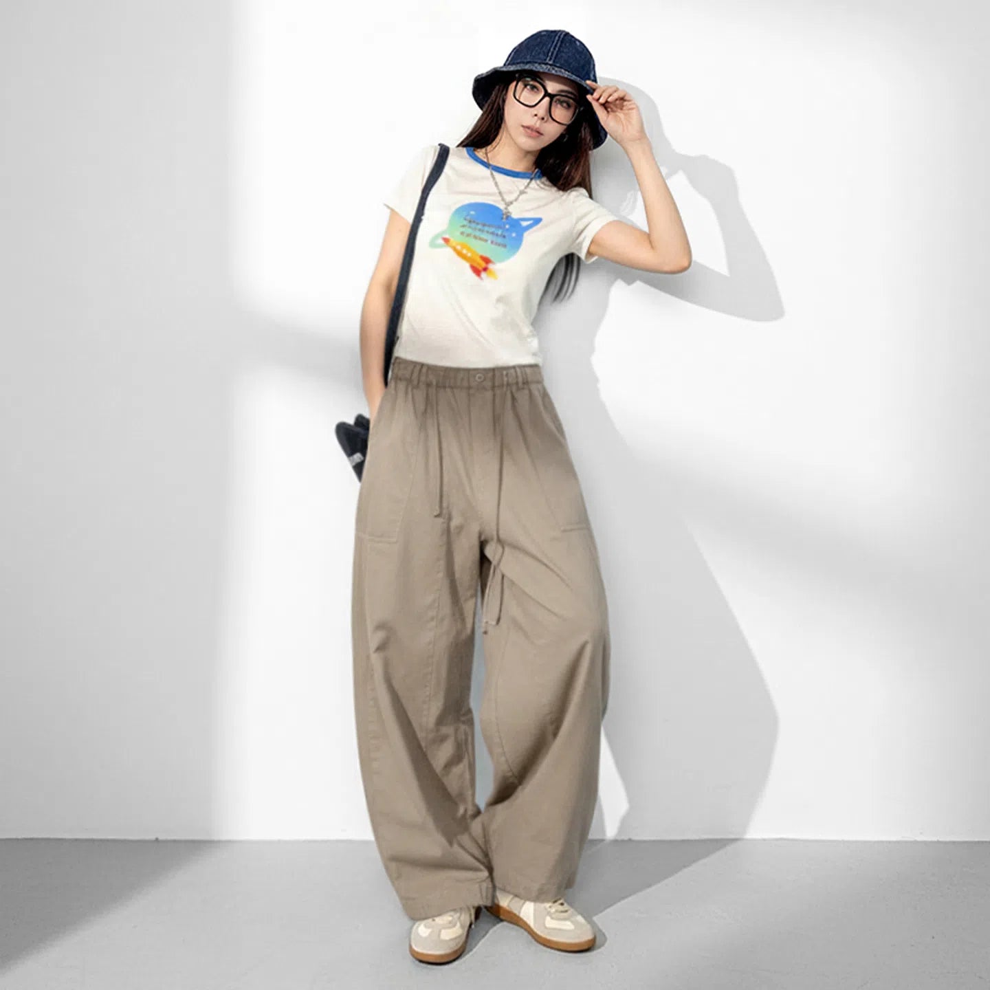 Camiseta ringer estampada de lyocell MADEN