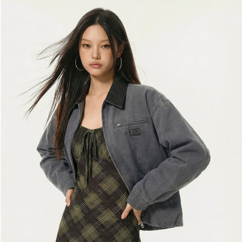 MADEN Women’s Grey Detroit Jacket