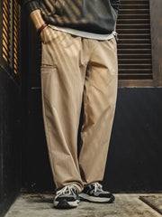 Pantalon à chevrons Maden, pantalon décontracté épais 