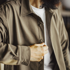 MADEN Safari Hemdjacke mit Ellbogen-Patches