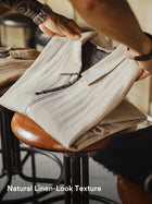 MADEN Men's Linen-Look Old Money Relaxed Coach Jacket thumbnail
