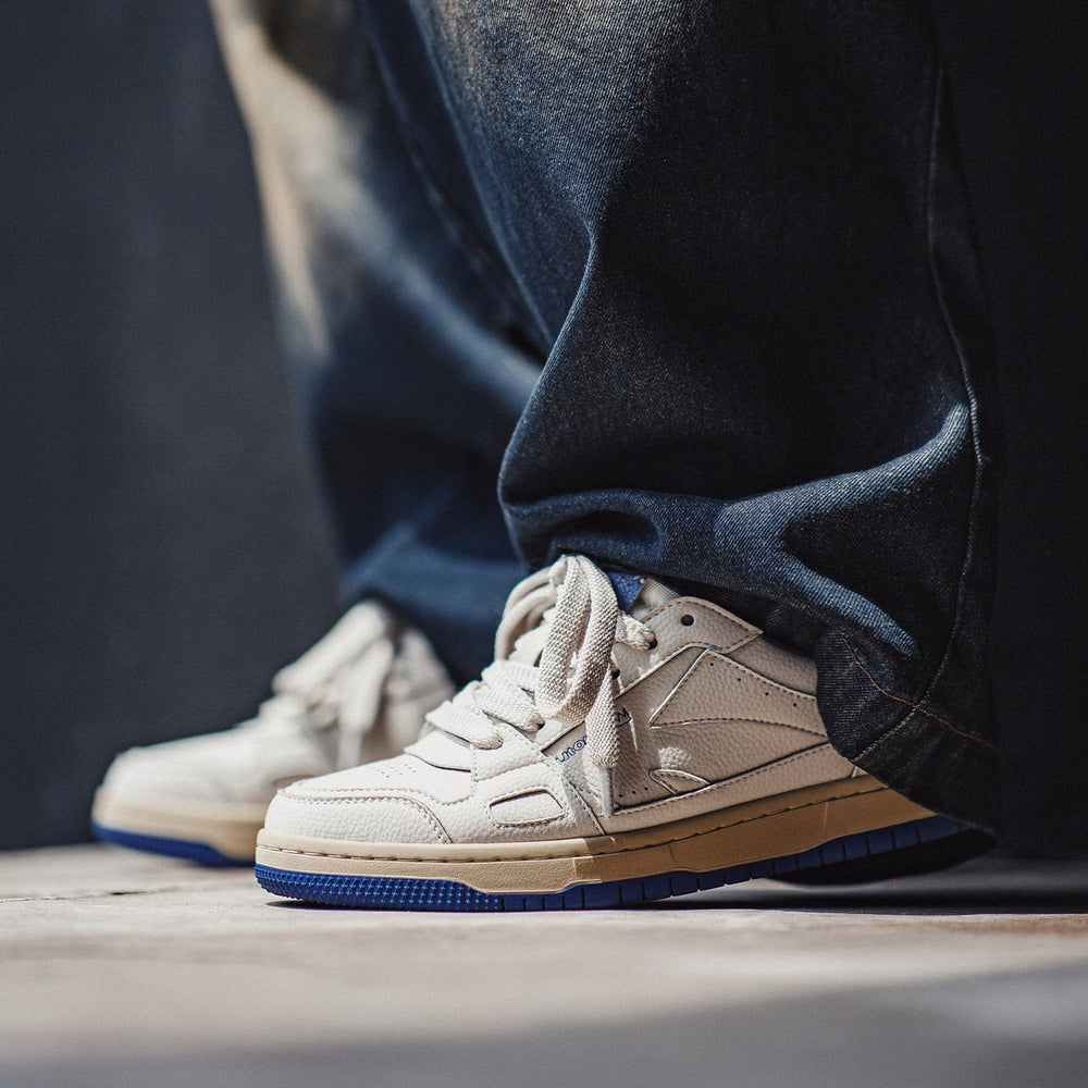 MADEN Men's Retro Chunky Sole Suede Trainer Shoes
