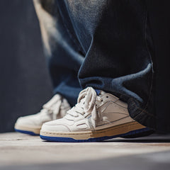 MADEN Men's Retro Chunky Sole Suede Trainer Shoes